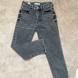 Grey Washed Pacsun Mom Jeans
